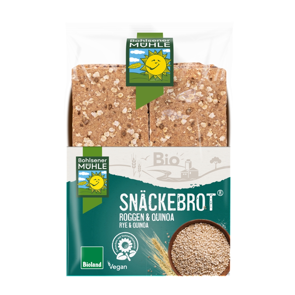 Snäckebrot Roggen und Quinoa